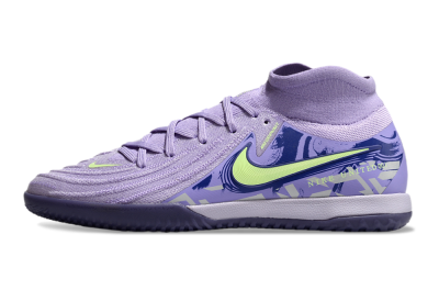 Nike Phantom Luna Elite NU IC High-Tops Football Shoes - Purple/Yellow/Blue