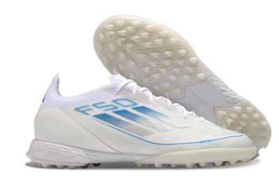 Adidas F50 Pro TF Low-Tops Football Shoes - White/Blue