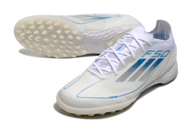 Adidas F50 Pro TF Low-Tops Football Shoes - White/Blue