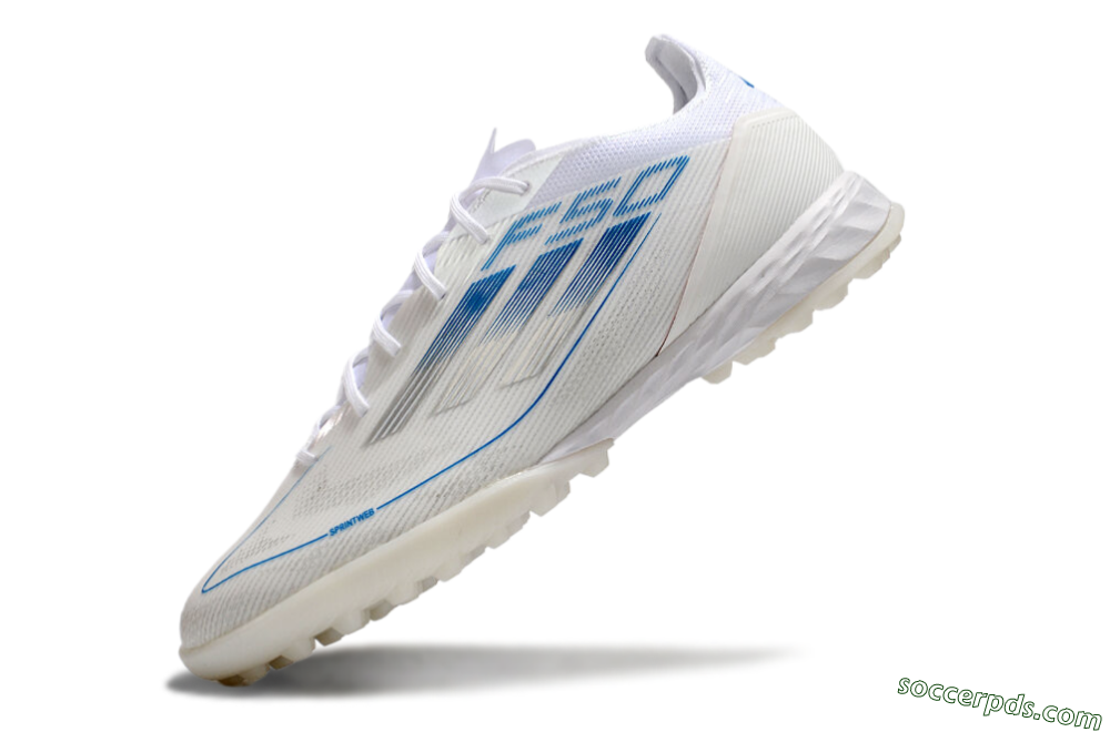 Adidas F50 Pro TF Low-Tops Football Shoes - White/Blue 5