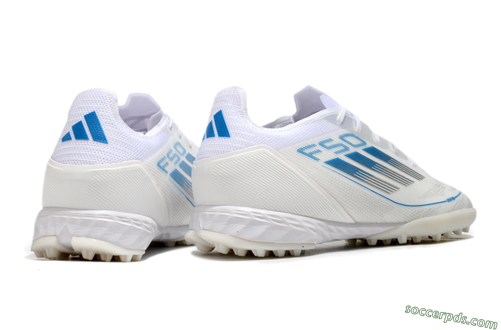 Adidas F50 Pro TF Low-Tops Football Shoes - White/Blue 6