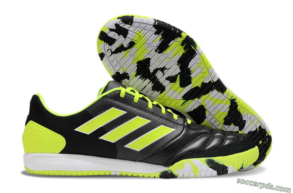 Adidas Top Sala Competition IC Low-Tops Football Shoes - Black/Yellow/White 1