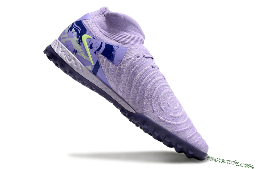 Nike Phantom Luna Elite TF High-Tops Football Shoes - Purple/Yellow/White 4