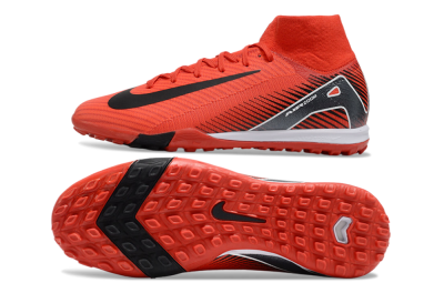 Nike Air Zoom Mercurial Superfly 10 Elite TF High-Tops Football Shoes - Red/Black/White