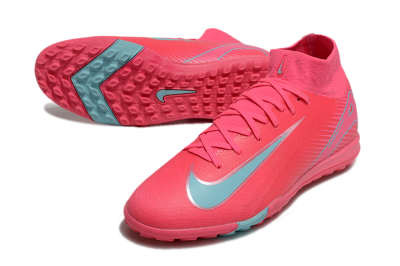 Nike Air Zoom Mercurial Superfly 10 Elite TF High-Tops Football Shoes - Red/Jade/White