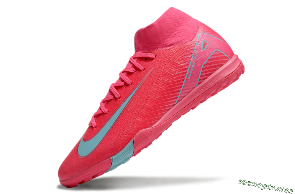 Nike Air Zoom Mercurial Superfly 10 Elite TF High-Tops Football Shoes - Red/Jade/White 5