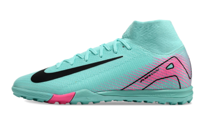 Nike Air Zoom Mercurial Superfly 10 Elite TF High-Tops Football Shoes - Jade/Red/Black