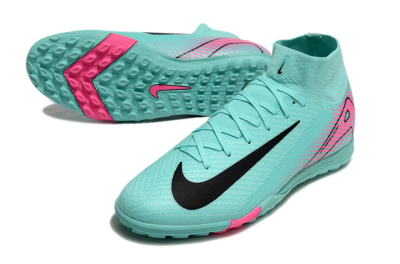 Nike Air Zoom Mercurial Superfly 10 Elite TF High-Tops Football Shoes - Jade/Red/Black