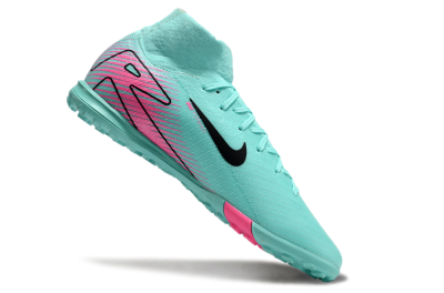 Nike Air Zoom Mercurial Superfly 10 Elite TF High-Tops Football Shoes - Jade/Red/Black