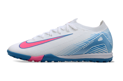 Nike Air Zoom Mercurial Vapor 16 Elite TF Low-Tops Football Shoes - White/Pink/Blue