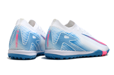 Nike Air Zoom Mercurial Vapor 16 Elite TF Low-Tops Football Shoes - White/Pink/Blue