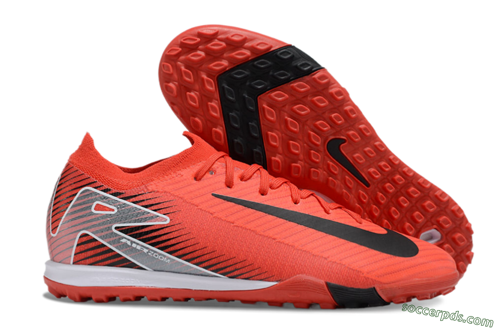 Nike Air Zoom Mercurial Vapor 16 Elite TF Low-Tops Football Shoes - Red/Black/White 1
