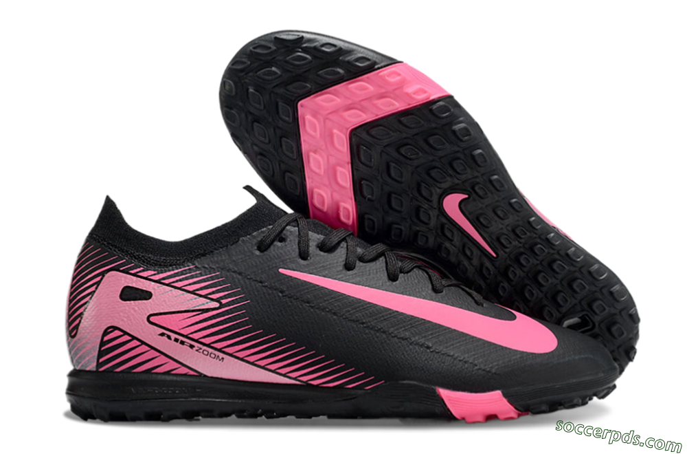 Nike Air Zoom Mercurial Vapor 16 Elite TF Low-Tops Football Shoes - Black/Pink 1