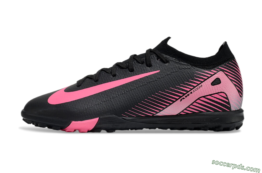 Nike Air Zoom Mercurial Vapor 16 Elite TF Low-Tops Football Shoes - Black/Pink 2