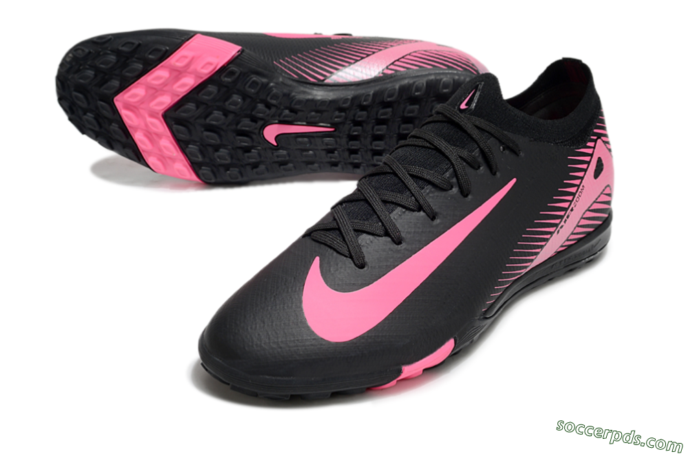 Nike Air Zoom Mercurial Vapor 16 Elite TF Low-Tops Football Shoes - Black/Pink 3