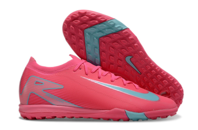 Nike Air Zoom Mercurial Vapor 16 Elite TF Low-Tops Football Shoes - Pink/Jade/White