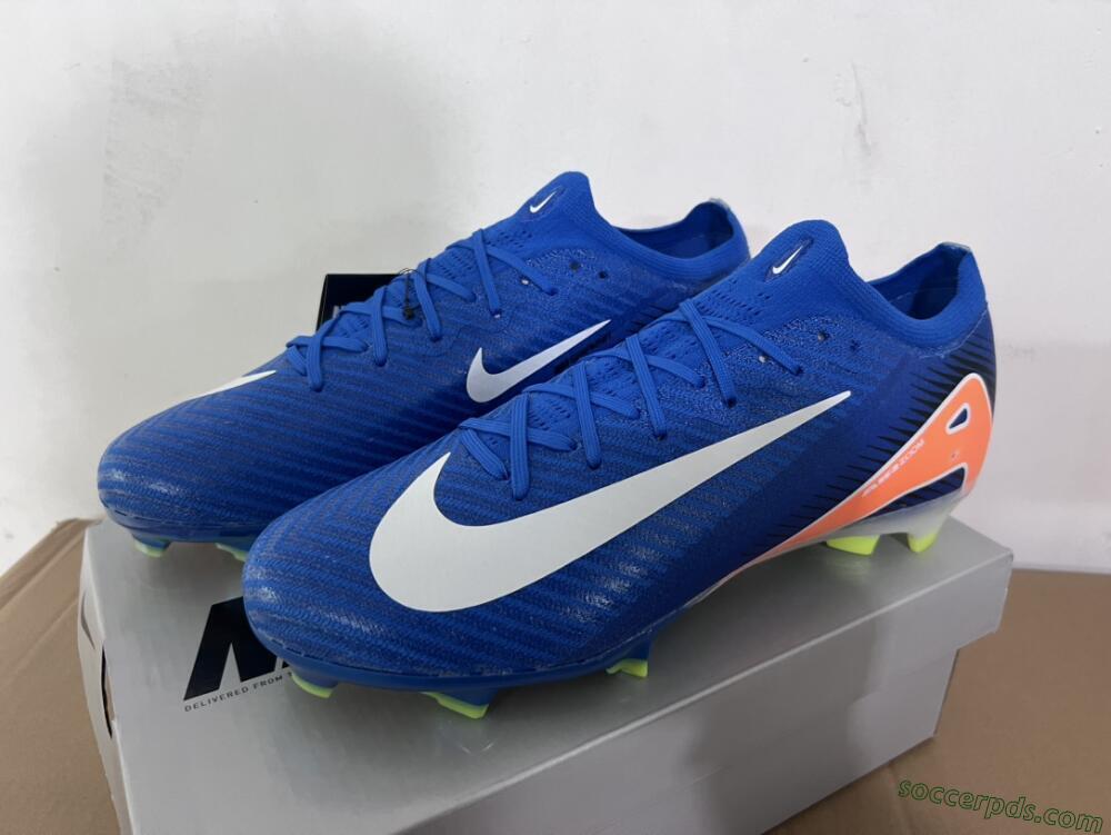 Nike Air Zoom Mercurial Vapor 16 Elite FG Low-Tops Football Boots - Blue/White/Orange