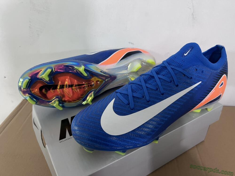 Nike Air Zoom Mercurial Vapor 16 Elite FG Low-Tops Football Boots - Blue/White/Orange