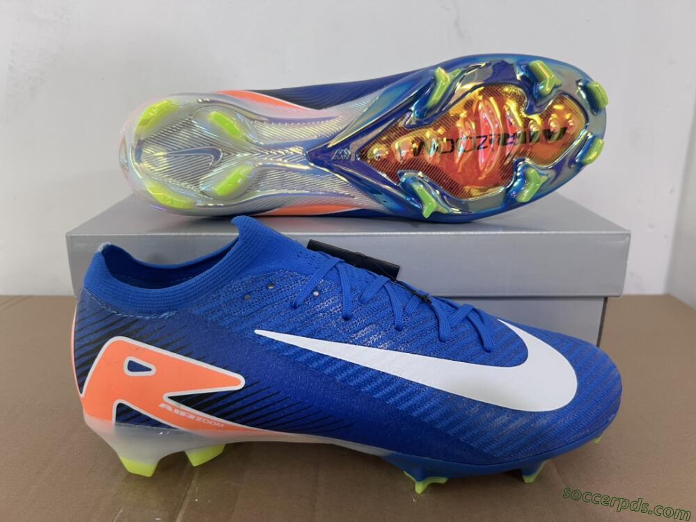 Nike Air Zoom Mercurial Vapor 16 Elite FG Low-Tops Football Boots - Blue/White/Orange