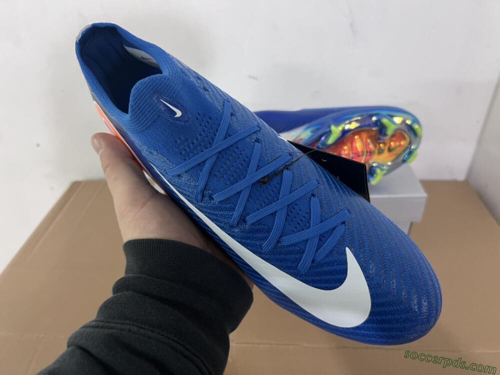 Nike Air Zoom Mercurial Vapor 16 Elite FG Low-Tops Football Boots - Blue/White/Orange