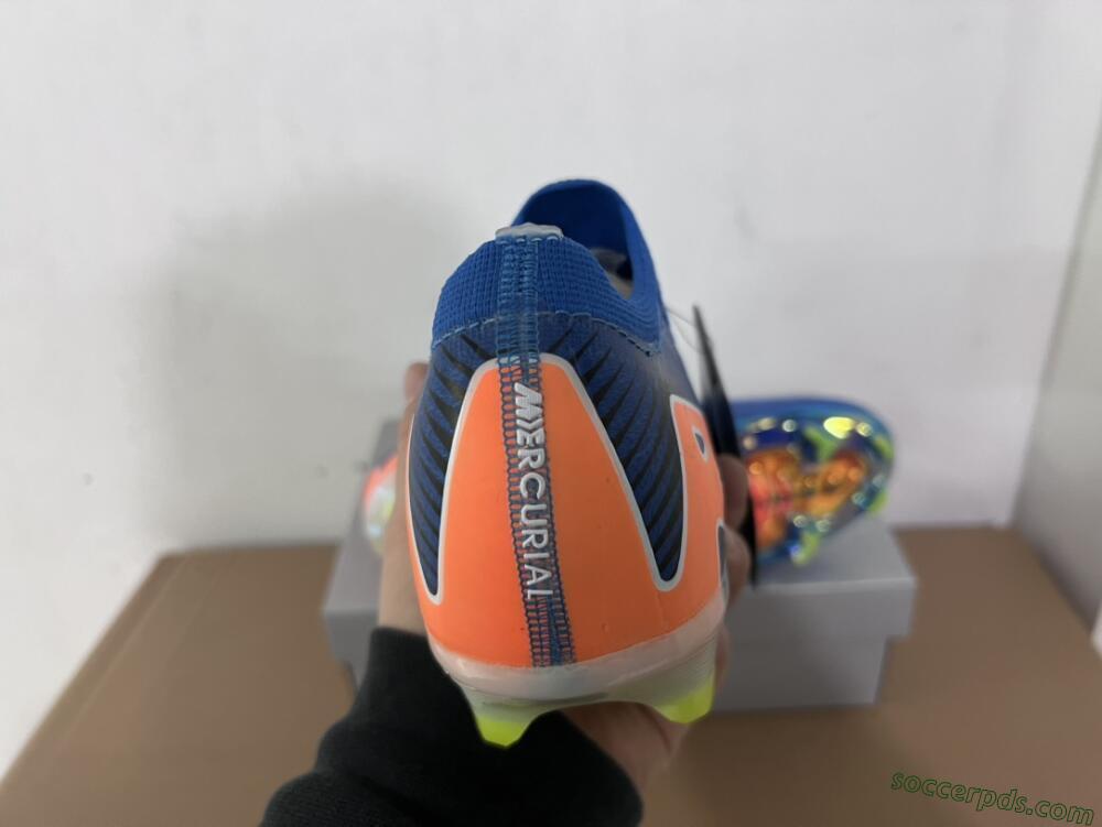 Nike Air Zoom Mercurial Vapor 16 Elite FG Low-Tops Football Boots - Blue/White/Orange