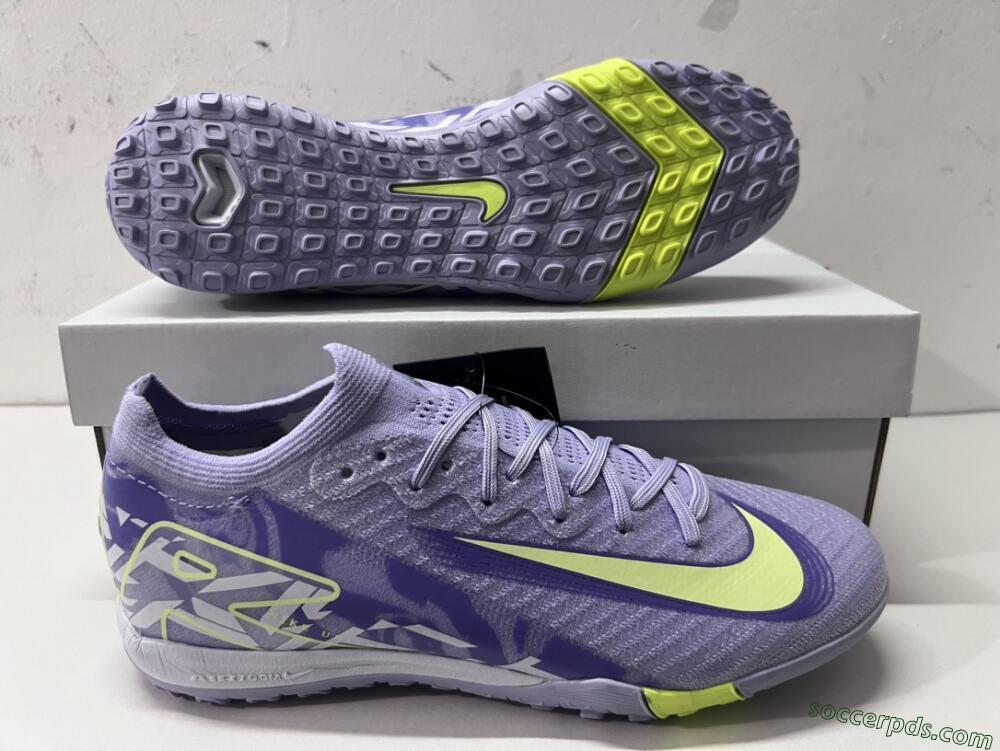 Nike Air Zoom Mercurial Vapor 16 Elite TF Low-Tops Football Shoes - Purple/Yellow/White