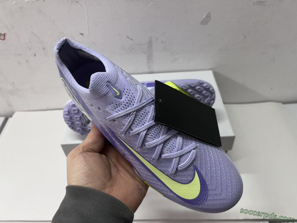 Nike Air Zoom Mercurial Vapor 16 Elite TF Low-Tops Football Shoes - Purple/Yellow/White