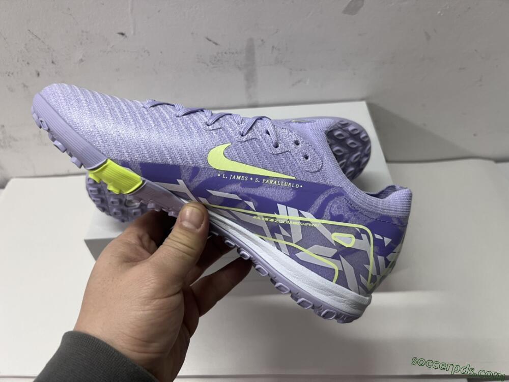 Nike Air Zoom Mercurial Vapor 16 Elite TF Low-Tops Football Shoes - Purple/Yellow/White