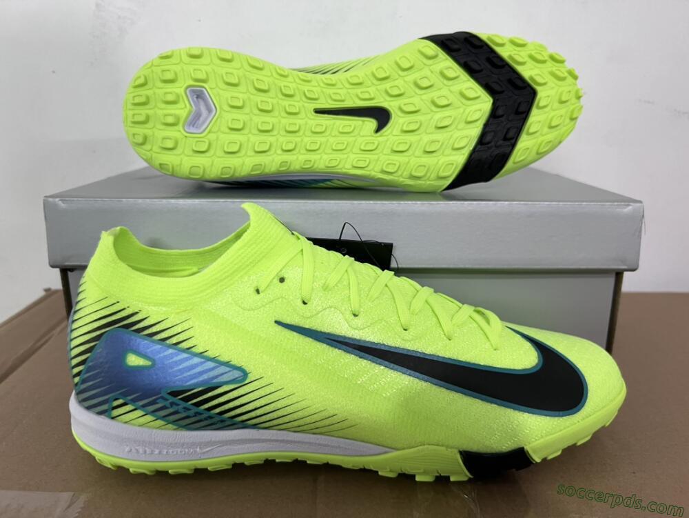 Nike Air Zoom Mercurial Vapor 16 Elite TF Low-Tops Football Shoes - Yellow/Black/Blue