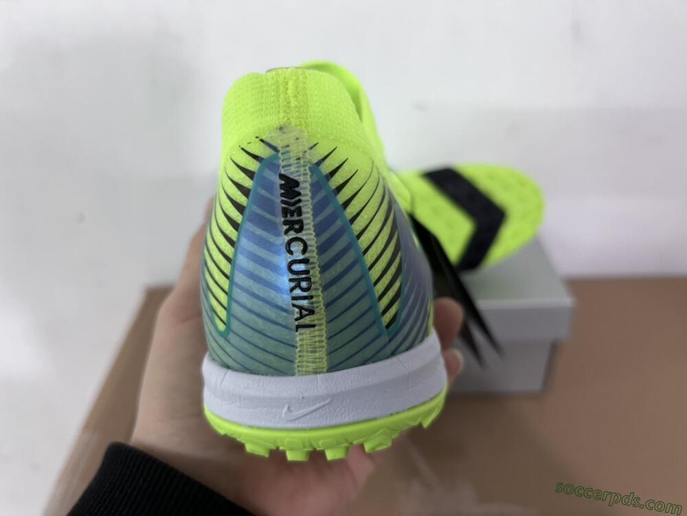 Nike Air Zoom Mercurial Vapor 16 Elite TF Low-Tops Football Shoes - Yellow/Black/Blue