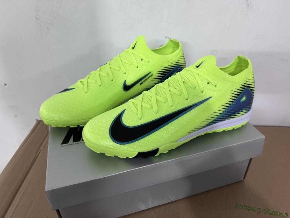 Nike Air Zoom Mercurial Vapor 16 Elite TF Low-Tops Football Shoes - Yellow/Black/Blue