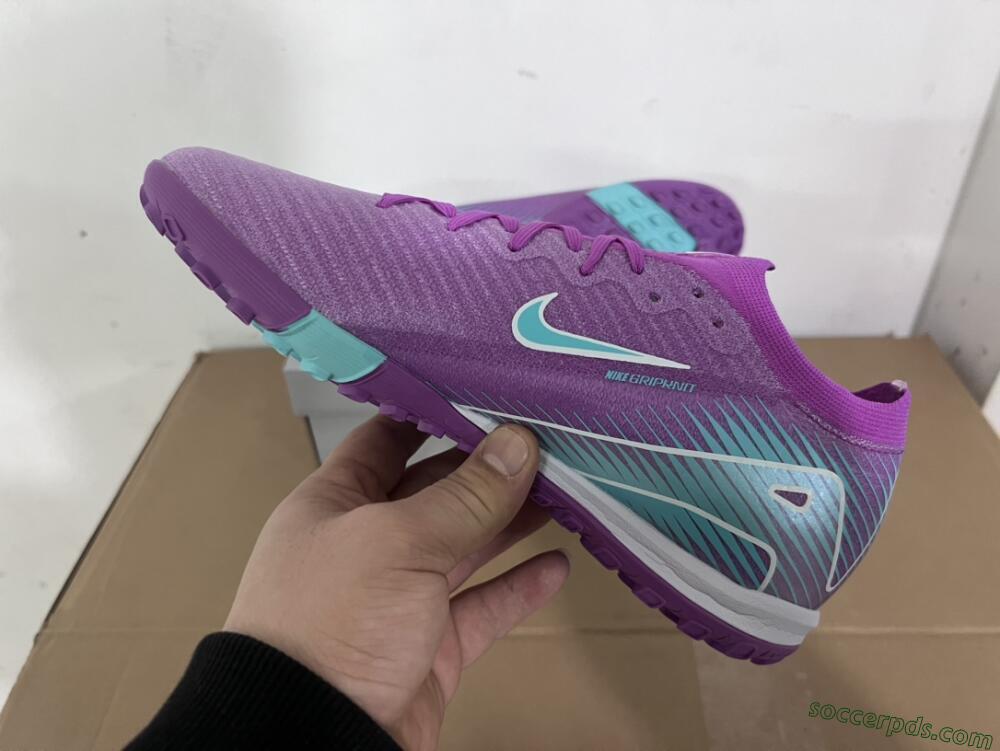 Nike Air Zoom Mercurial Vapor 16 Elite TF Low-Tops Football Shoes - Purple/Jade/White