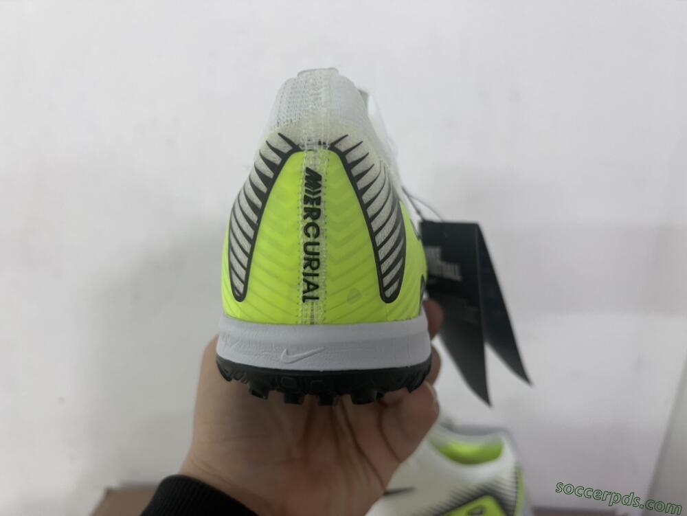 Nike Air Zoom Mercurial Vapor 16 Elite TF Low-Tops Football Shoes - White/Black/Yellow