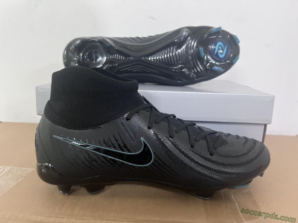 Nike Phantom Luna Elite NU FG High-Tops Football Boots - Black/Blue