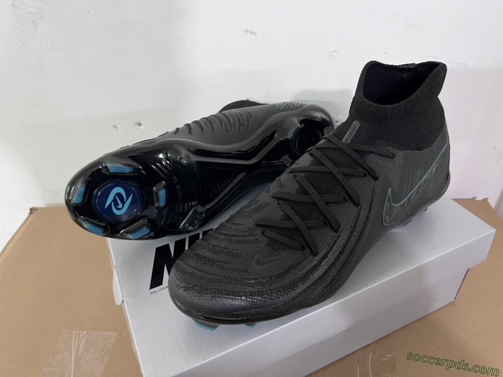 Nike Phantom Luna Elite NU FG High-Tops Football Boots - Black/Blue