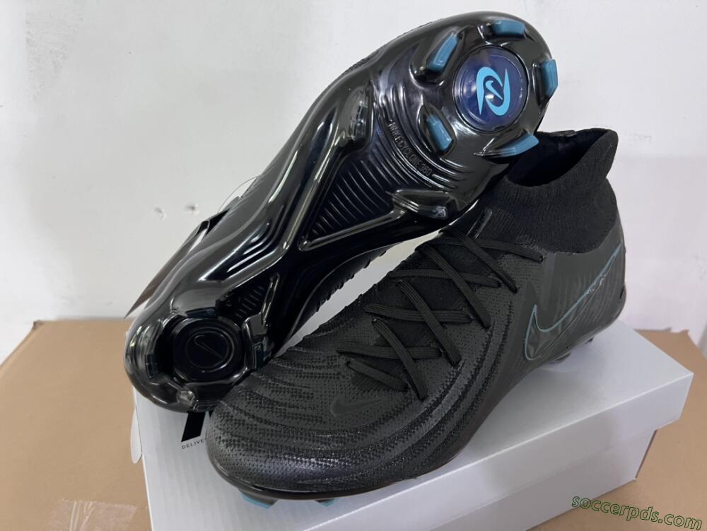 Nike Phantom Luna Elite NU FG High-Tops Football Boots - Black/Blue