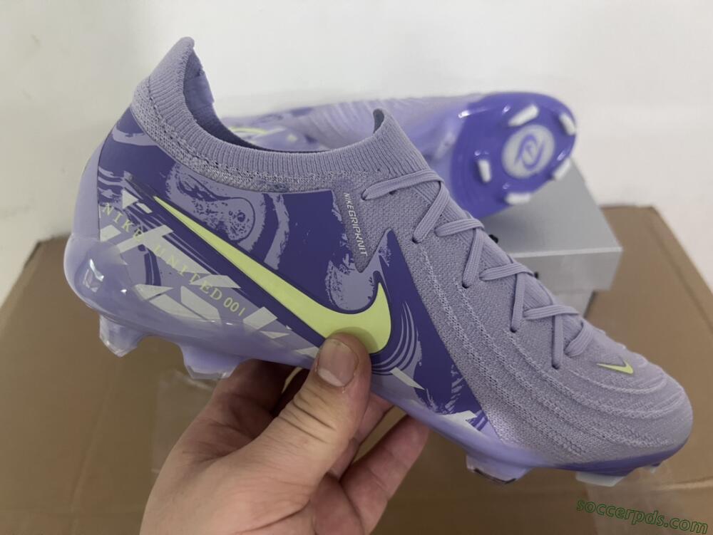 Nike Phantom Luna Elite FG Low-Tops Football Boots - Purple/Yellow/White