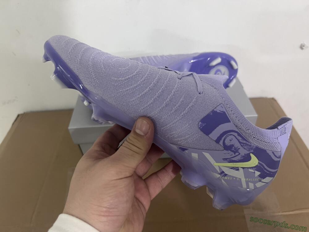 Nike Phantom Luna Elite FG Low-Tops Football Boots - Purple/Yellow/White