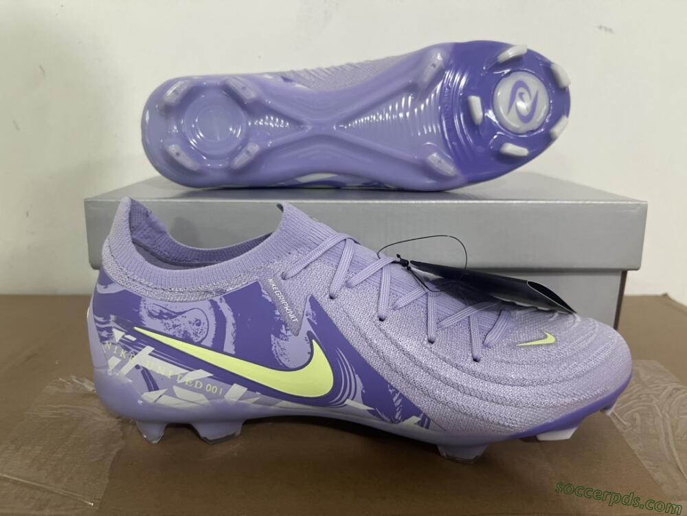 Nike Phantom Luna Elite FG Low-Tops Football Boots - Purple/Yellow/White