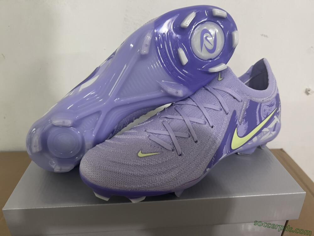 Nike Phantom Luna Elite FG Low-Tops Football Boots - Purple/Yellow/White