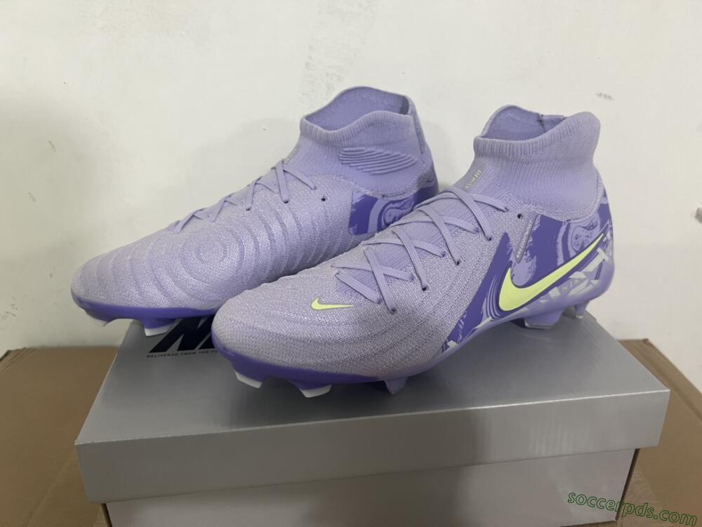 Nike Phantom Luna Elite FG High-Tops Football Boots - Purple/Yellow/White