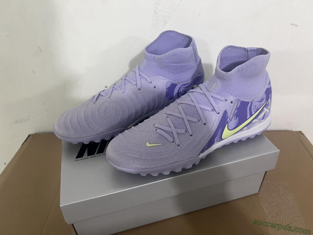 Nike Phantom Luna Elite TF High-Tops Football Shoes - Purple/Yellow/White