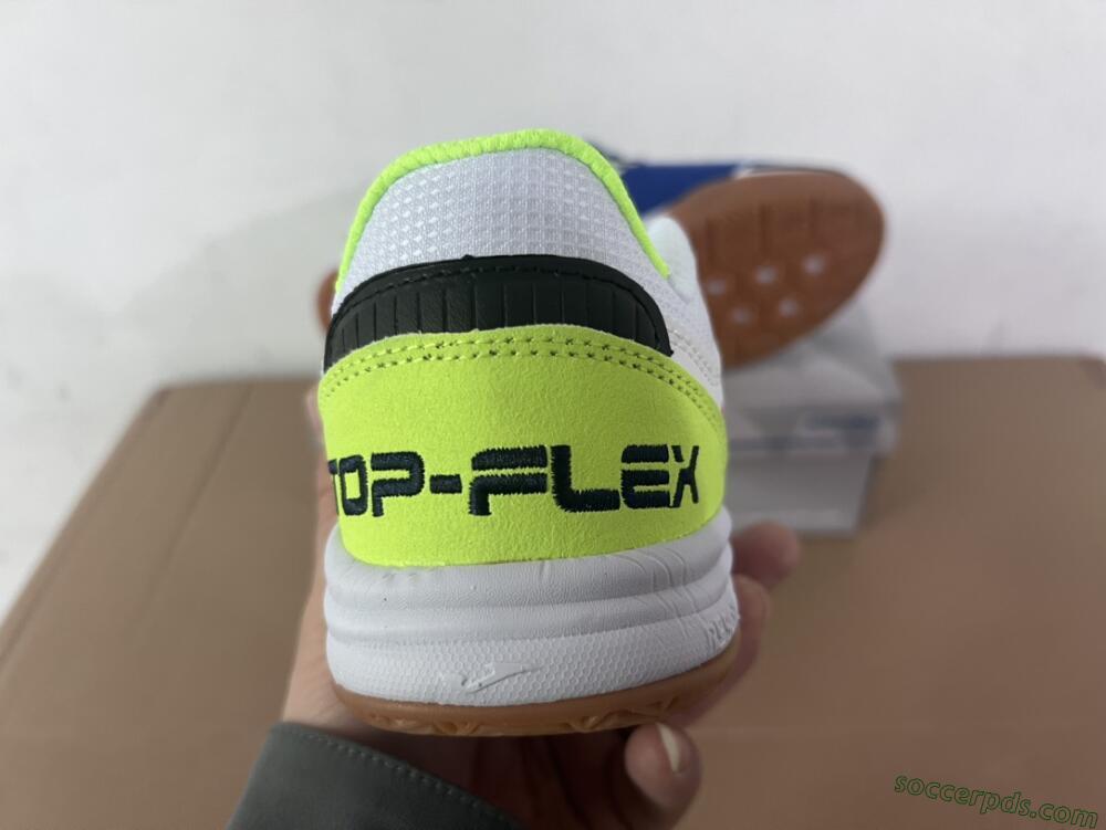 Joma Top Flex 920 IC Low-Tops Football Shoes - White/Blue/Yellow