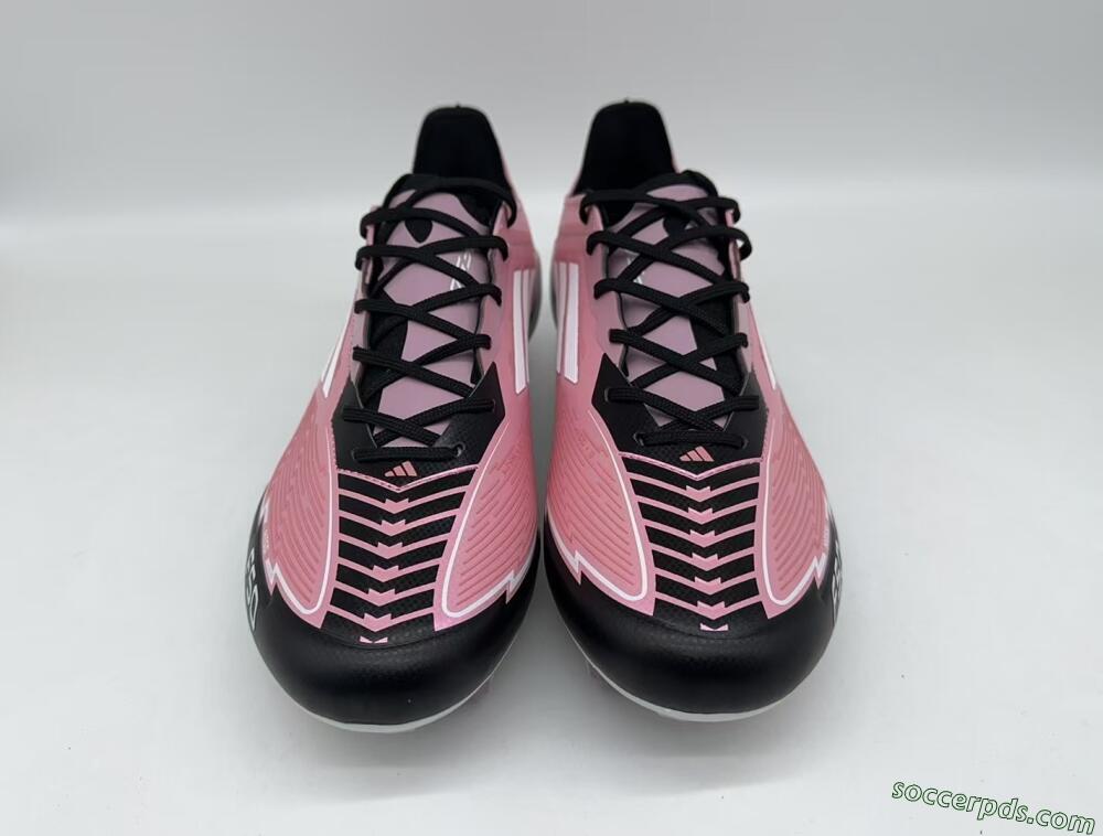 Messi x Adidas F50 Elite FG Low-Tops Football Boots - Pink/Black/White