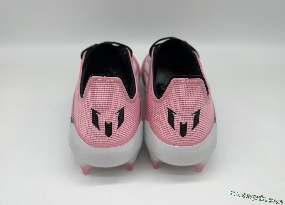 Messi x Adidas F50 Elite FG Low-Tops Football Boots - Pink/Black/White