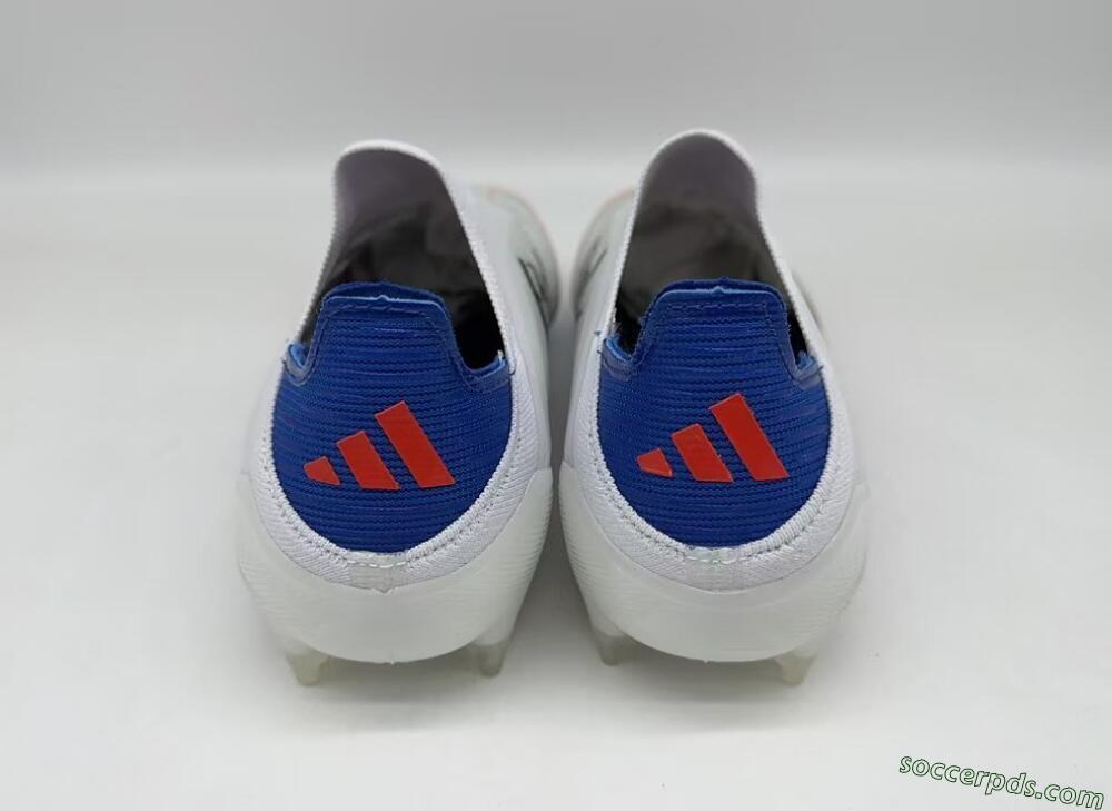 Adidas F50 Elite Laceless FG Low-Tops Football Boots - White/Red/Blue