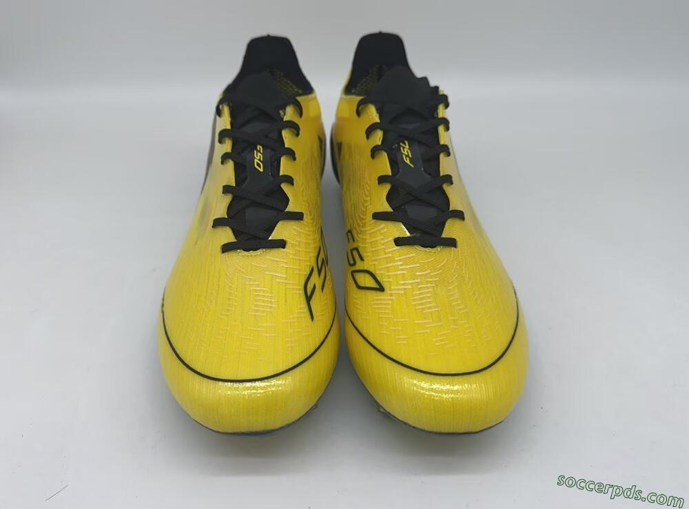 Adidas F50 Elite FG Low-Tops Football Boots - Yellow/Black/Gold