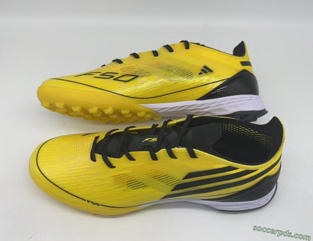 Adidas F50 Pro TF Low-Tops Football Shoes - Yellow/Black/White