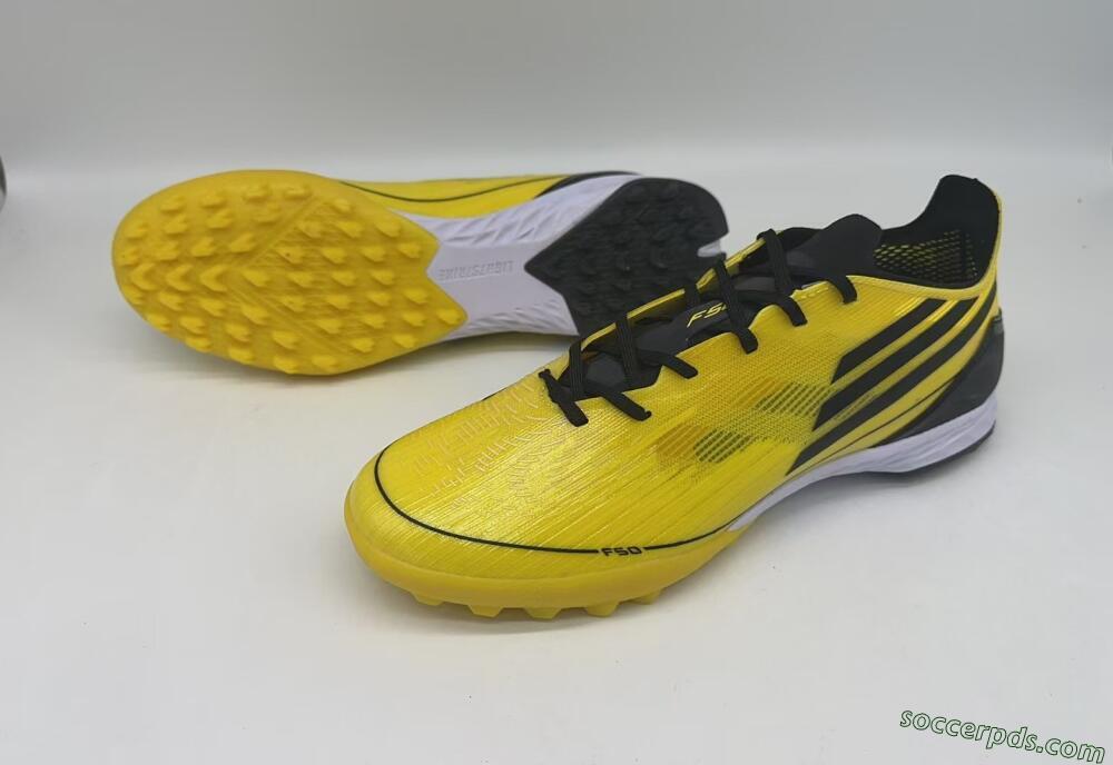 Adidas F50 Pro TF Low-Tops Football Shoes - Yellow/Black/White