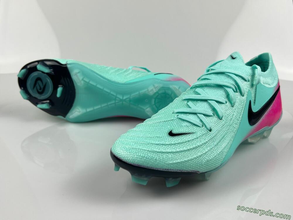 Nike Phantom Luna Elite FG Low-Tops Football Boots - Jade/Black/Pink